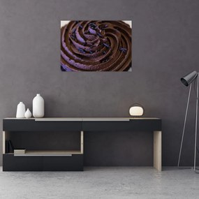 Kép - Csokoládé Cupcake (üvegen) (70x50 cm)