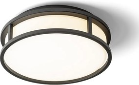 RENDL GRANDE LED 25 stropní opálové sklo/černá 230V LED 12W IP44 3000K