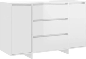 vidaXL fehér szerelt fa tálalószekrény 3 fiókkal 120x41x75 cm
