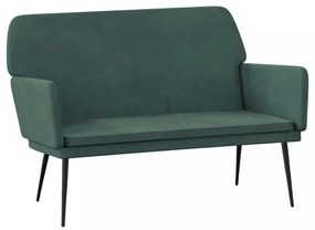 sötétzöld bársonypad 108x79x79 cm