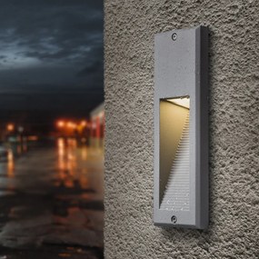 RENDL FACA süllyesztett lámpa ezüstszürke 230V LED 2W IP54 3000K