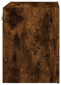 2 db füstös tölgy szerelt fa fali TV-szekrény 40,5 x 30 x 40 cm