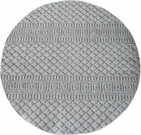 Kerek szőnyeg 160cm zsinóros hurok,külső-belső lapos