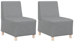 Karfa Nélküli Modularis Kanapé Egység 2 pcs Világosszürke