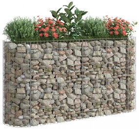 horganyzott vas gabion magaságyás 190x50x100 cm