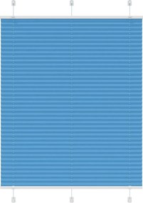 vidaXL pliszírozott redőny kék 105x100 cm szövetszélesség 104,4 cm