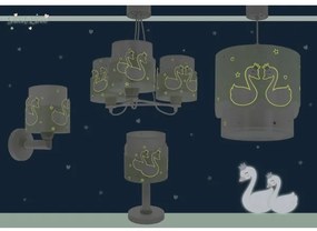 Dalber 61717H - Gyermekcsillár SWEET LOVE 3xE27/60W/230V zöld