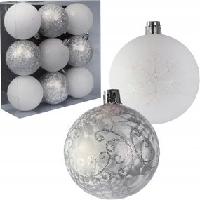 9 db-os púderrózsaszín karácsonyfadísz szett eredeti Goliat