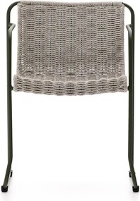 Szürkészöld fém kerti szék Maurina – Kave Home