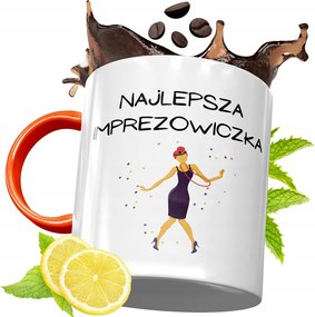 Narancssárga Bögre Party Ajándék fényképes nyomtatással