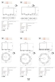 Redo 01-3240 - SINCLAIR LED fali lámpa 6,5W, 230V, CRI 93, IP21, fekete
