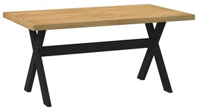 Étkezőasztal NOAIN X alakú lábak 160x90x75 cm tömör fa fenyőfa