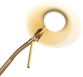 Modern állólámpa bronz, LED-del és dimmerrel - Lexus