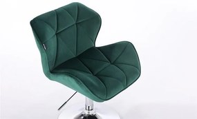 HR111N Sötétzöld modern velúr szék