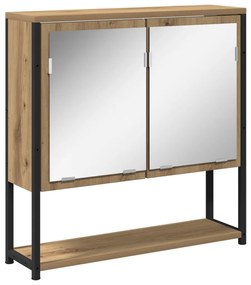2 Darabos Fürdőszobai Bútor Szett Mesteri Tölgy Engineered Wood