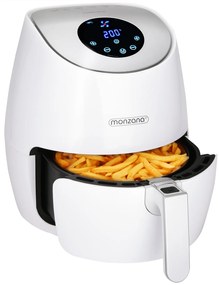 monzana® Forró levegős sütő FRYER 1 fehér - 9 az 1-ben érintőképernyővel 1485 W 3,6 l