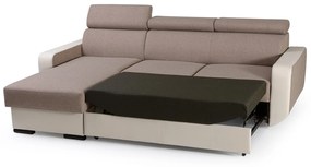 Sarokkanapé Istar (bézs + világosbarna) (B). 630074