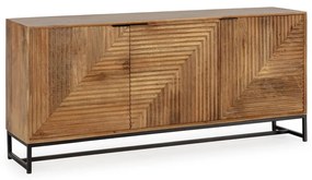 Natúr színű mangófa alacsony komód 170x79 cm Nereida – Marckeric
