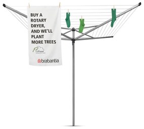 Ezüstszínű kerti ruhaszárító 50 m Topspinner – Brabantia