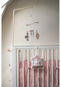 Világos rózsaszín bio pamut rácsvédő 365 cm Blossom Pink – Cam Cam Copenhagen