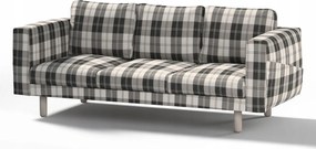 Dekoria Norsborg 3 személyes kanapé huzat Ikea szürke