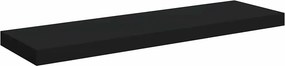 vidaXL fekete MDF lebegő fali polc 80 x 23,5 x 3,8 cm