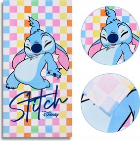 Disney Stitch Színes pamut törölköző, gyerek törölköző 70x140 cm