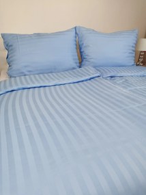 Damaszt kék lepedők TiaHome - 1x Párna 90x70cm, 1x Paplan 140x200cm