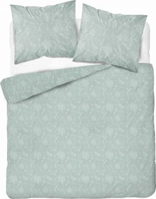 Ágynemű Garnitúra 220x200 Ágyneműhuzat Virágok Menta Levelek 4586A