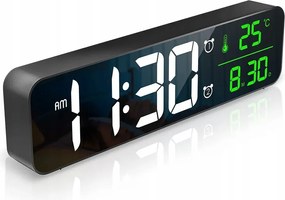 Oria digitális asztali vagy falióra, dátum, hőmérséklet kijelző