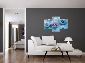 Kép - Ibolyák a vízben (90x60 cm)