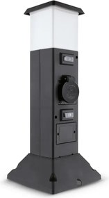 Brilagi - Kültéri lámpa 2 db SCHUKO aljzattal 1xE14/15W/230V IP44 fekete