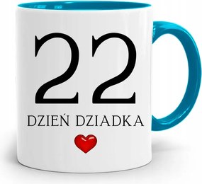 Kék Bögre Ajándék Nagypapa Napjára fényképes nyomattal