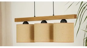 Brilagi - Csillár zsinóron FOREST 3xE27/15W/230V fenyő/barna/fekete