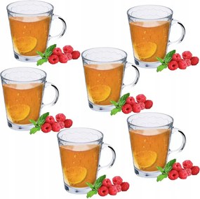 Üvegpohár füllel 390 ml 6 db-os szett Florina Dunal