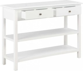 fehér MDF tálalószekrény 110 x 35 x 80 cm