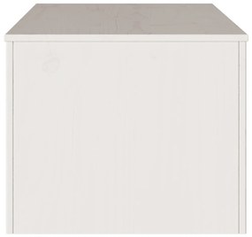 Dohányzóasztal &quot;DRAMMEN&quot; Fehér 99x55x45 cm Szilárd Fenyő