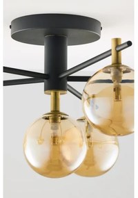 Jupiter 2033 - Felületre szerelhető csillár FIGARO 6xG9/10W/230V fekete/arany/bézs