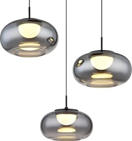 Globo 15744-3H - LED Csillár zsinóron QUINTARA 3xLED/6W/230V
