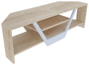 TV asztal/Szekrény Sarra (fehér + tölgy)  . 1102561