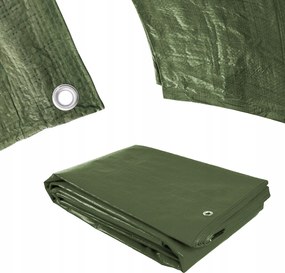 120g/m2 vízálló ponyva hálóval, 3x3 m, zöld Procraft GT3x3