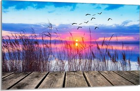 Üveg védőlap tűzhelyhez 80x52 Kilátás a konyhába