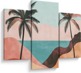 Kép - Pálmafák a tengernél (90x60 cm)