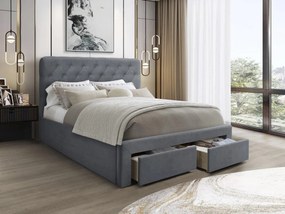 Franciaágy 160 cm Morasol (szürke) . 1092482
