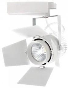 Sínes LED lámpa , track light , stúdió , 3 fázisú , 4 pólusú , 33 Watt , 24-60° , SAMSUNG CHIP , hideg fehér , CRI&gt;90 ,  5 év garancia , fehér