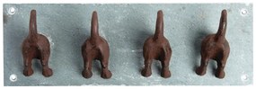 Kék fém fali fogas Dogs – Esschert Design