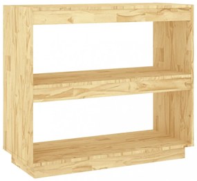 tömör fenyőfa könyvszekrény 80 x 35 x 71 cm