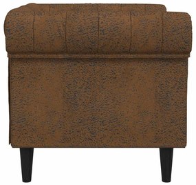 Chesterfield Kanapé Szék Argyle Barna 78.5 x 74.5 x 74.5 cm