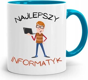 Kék Informatika Bögre Legjobb Informatikus fényképes nyomtatással