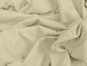 Jersey gumis lepedő lycrával krémszínű 90 x 200 cm